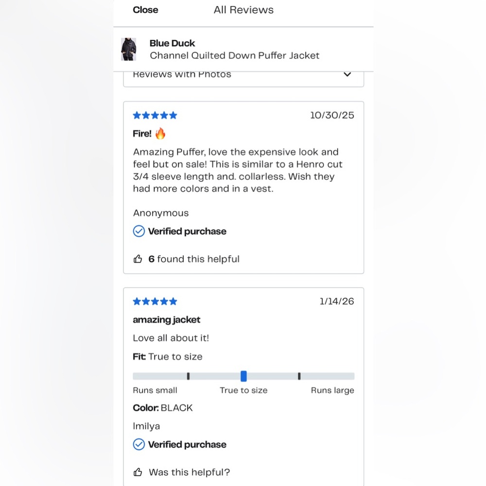 Blue Duck Channel Quilted Down Puffer Jacket - Picture 4 of 4